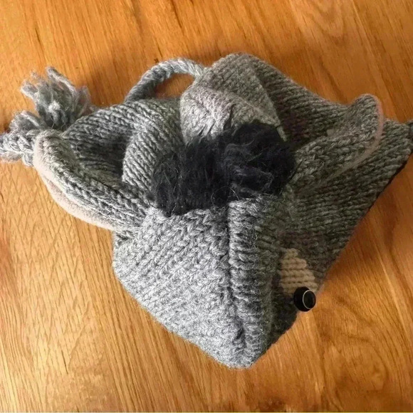 deLux Wool Donkey Hand Made in Nepal Knit Hat Fleece Lined - Picture 10 of 10